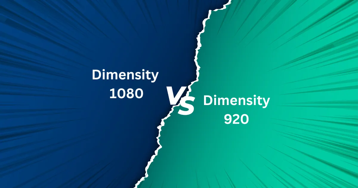 Dimensity 1080 vs Dimensity 920