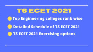 TS ECET 2021 colleges list