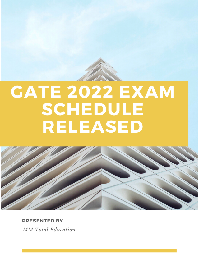 GATE 2022 Exam schedule